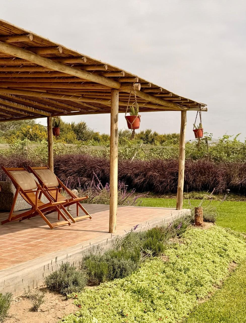 Diseño de sala y comedor — Una terraza que extiende la casa hacia el paisaje con calma.